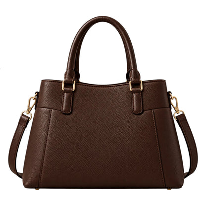 BagCouture Cocoa Tassel Faux Leather Satchel Handbag