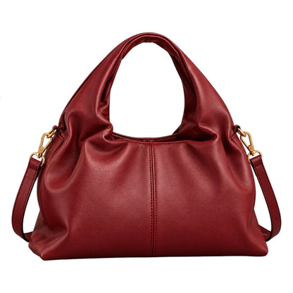 BagCouture Ruby Slouch Faux Leather Hobo Handbag